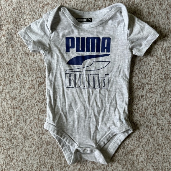 5/$25 Puma Baby Boy 3-Piece Blue Bodysuit and Pants Set - Picture 3 of 6